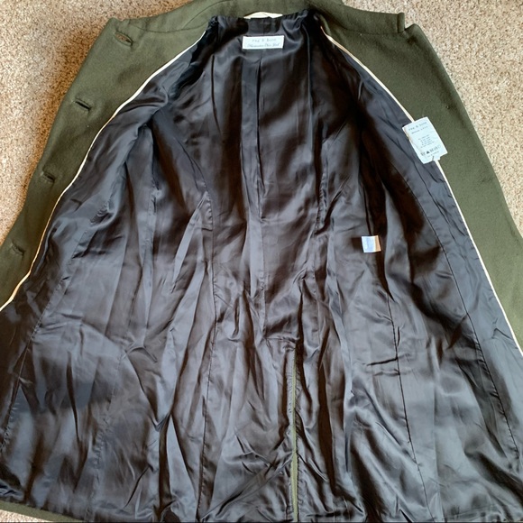 RAG & BONE Wool Fit and Flare Slit Cuff Coat 4 - Picture 4 of 12